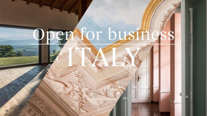 Open for business in Italy! italy real estate fantastic frank